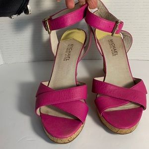 Michael Kors cork wedge sandals